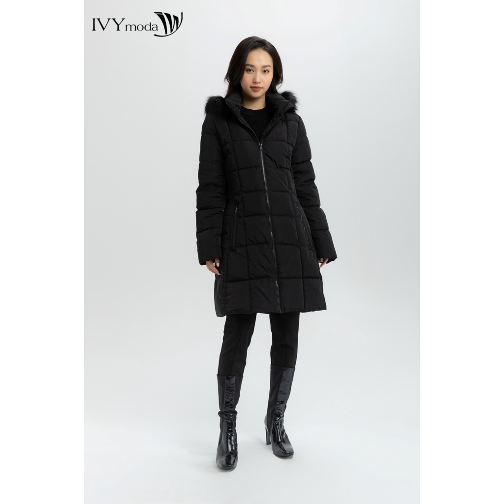 Áo phao chần bông dáng dài IVY moda MS 71B8003