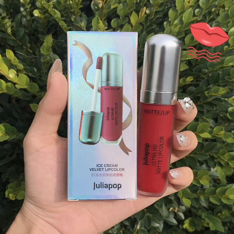 [Hàng mới về] Son kem lì JILIAPOP không làm khô môi lâu trôi không dính cốc