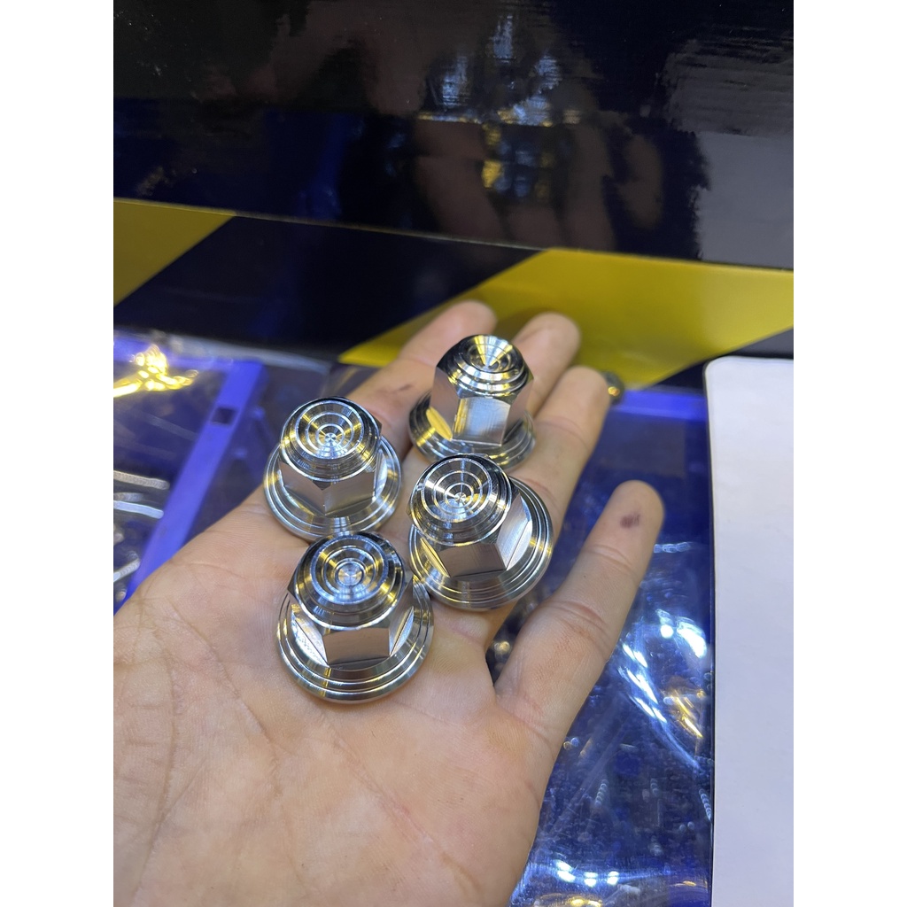 Tán bít TBT mẫu v2 6mm 7mm 8mm 10mm 12mm 14mm inox 304 lắp chân phuộc wave dream cốt bánh trước sau mọi dòng xe