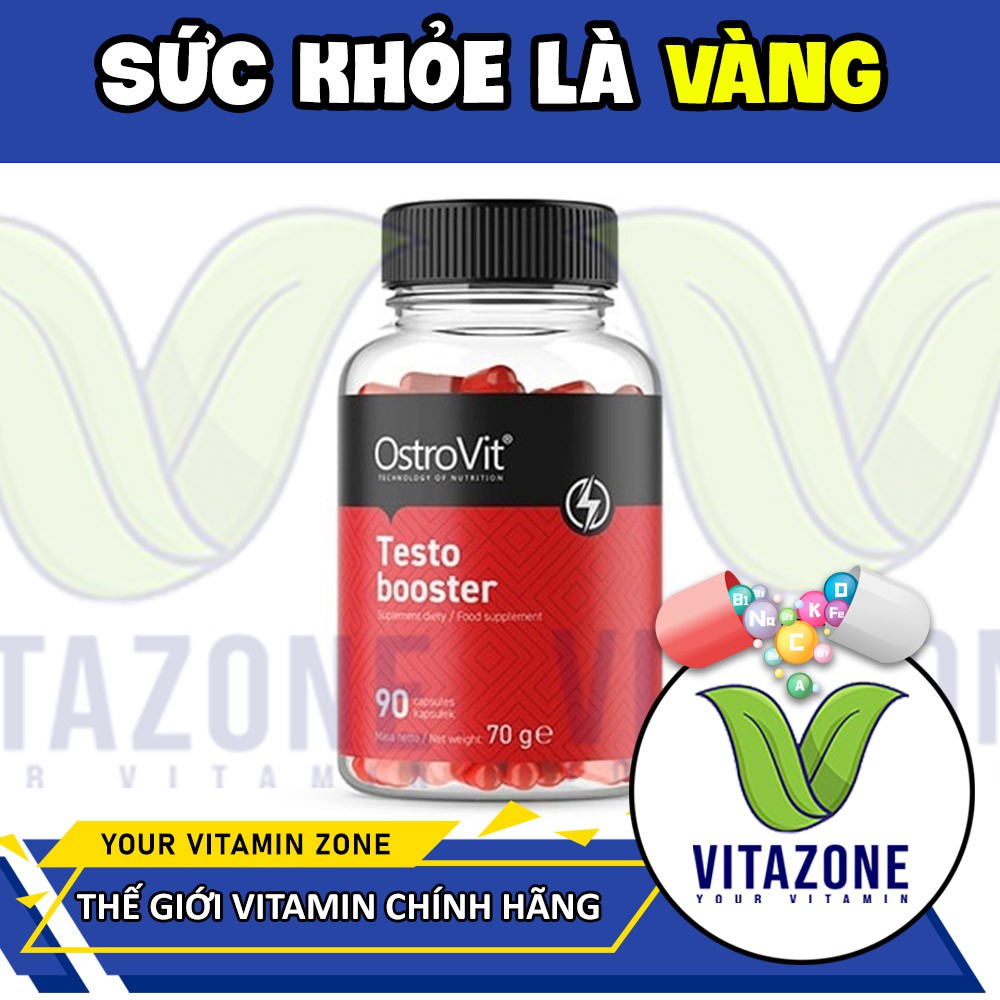 [Freeship] Thực Phẩm Bổ Sung Tăng Test Ostrovit Testo Booster 90 Viên