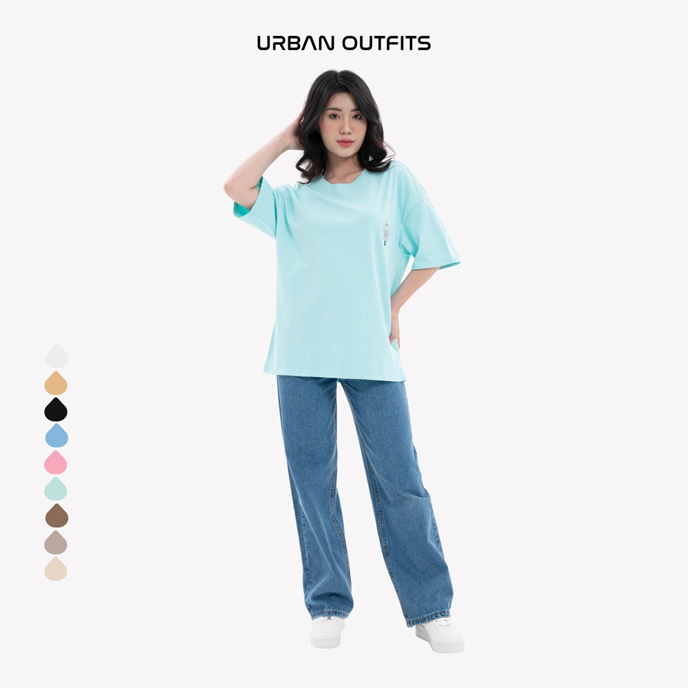 Áo Thun Tay Lỡ Form Rộng URBAN OUTFITS  ATO103 Local Brand In GOOD LUCH MEAL ver 2.0 Chất Vải 100% Compact Cotton 250GSM