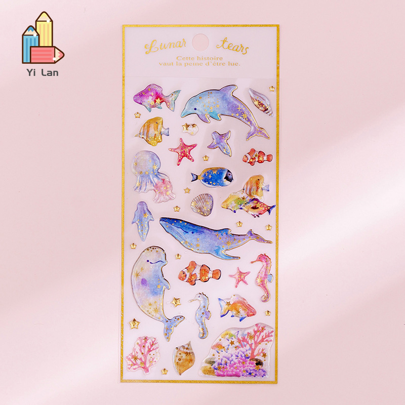 Miếng dán đá epoxy xinh xắn trang trí cho sổ tay