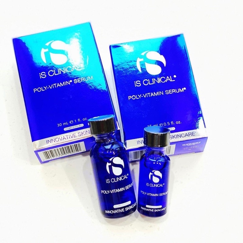 Tinh chất serum phục hồi dưỡng trắng se nhỏ lỗ chân lông Is clinical poly vitamin serum