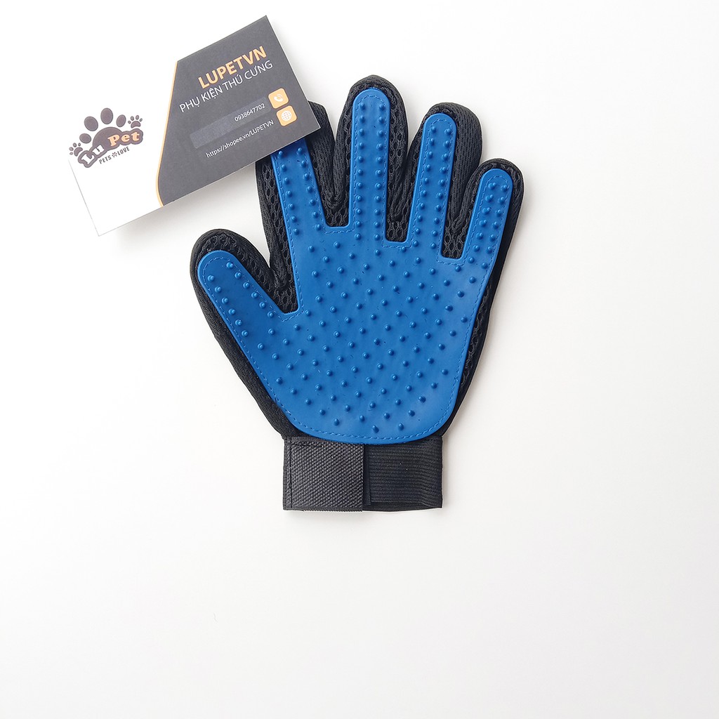 Găng Tay Lớn Chải Lông Cho Chó Mèo - Chăm sóc thú cưng LUPETVN