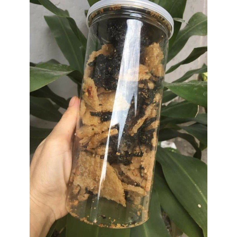hủ PET- 300gr cơm cháy lắc rong biển