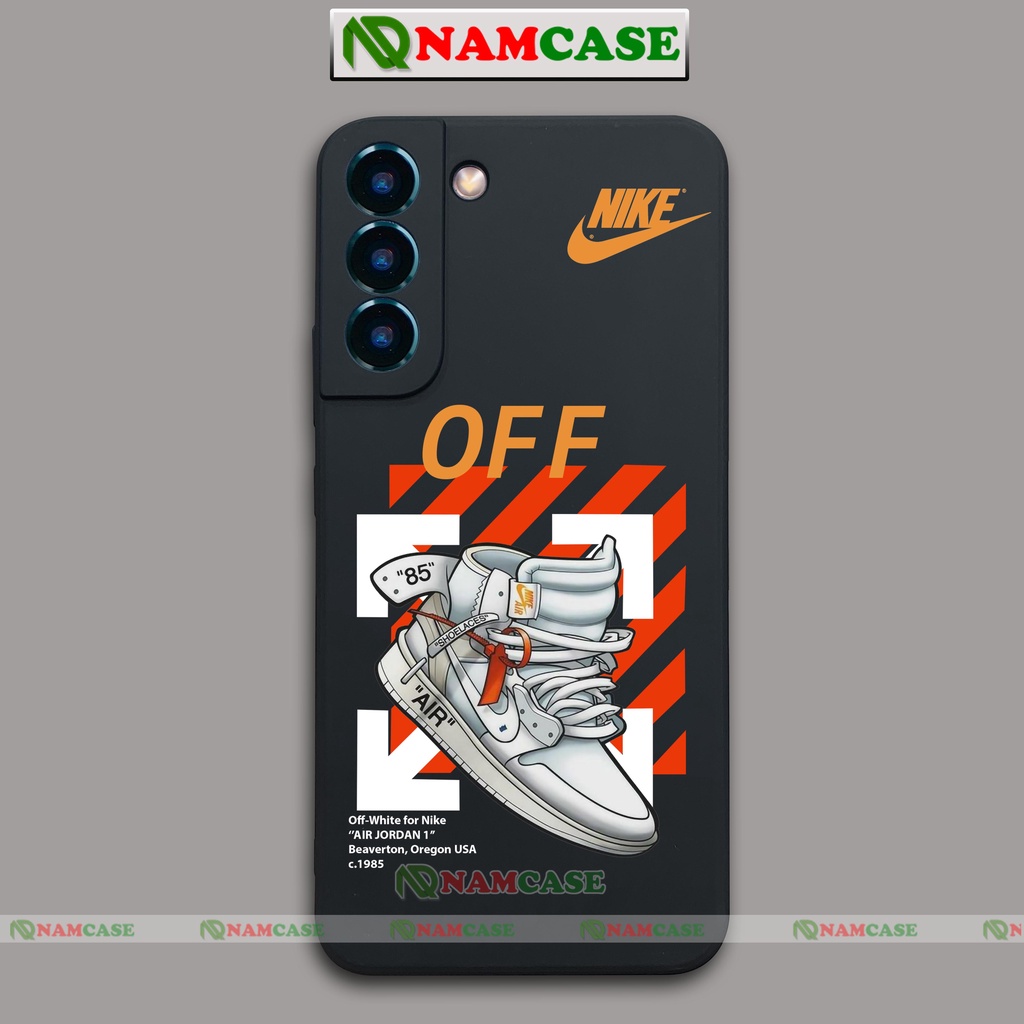 Ốp lưng điện thoại Samsung Galaxy S22 Plus Ultra cạnh viền vuông Silicon mềm dẻo bảo vệ camera hình Nike