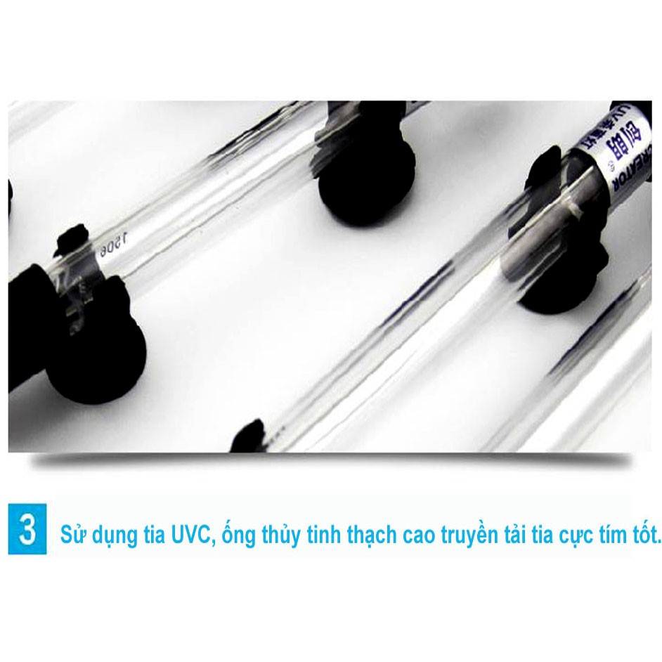Đèn UV 5W Diệt Tảo Diệt Khuẩn Cho Bể Cá Cao Cấp Sterilization King 107 - uvkinh5w