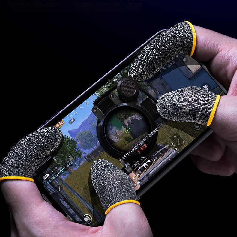 Găng tay chơi game chính hãng sợi bạc tăng độ nhạy cảm ứng chống mồ hôi
