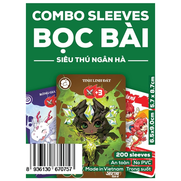 Túi Bảo Vệ Thẻ Bài Siêu Thú Ngân Hà - Sleeves Bọc Bài Boardgame - Board Game VN