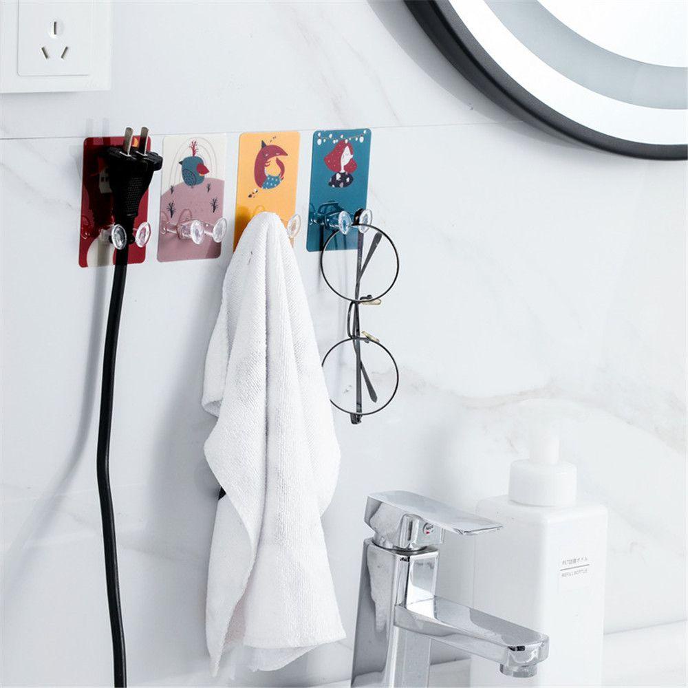 Set 4 Móc Dán Tường Treo Phích Cắm Điện Đa Năng