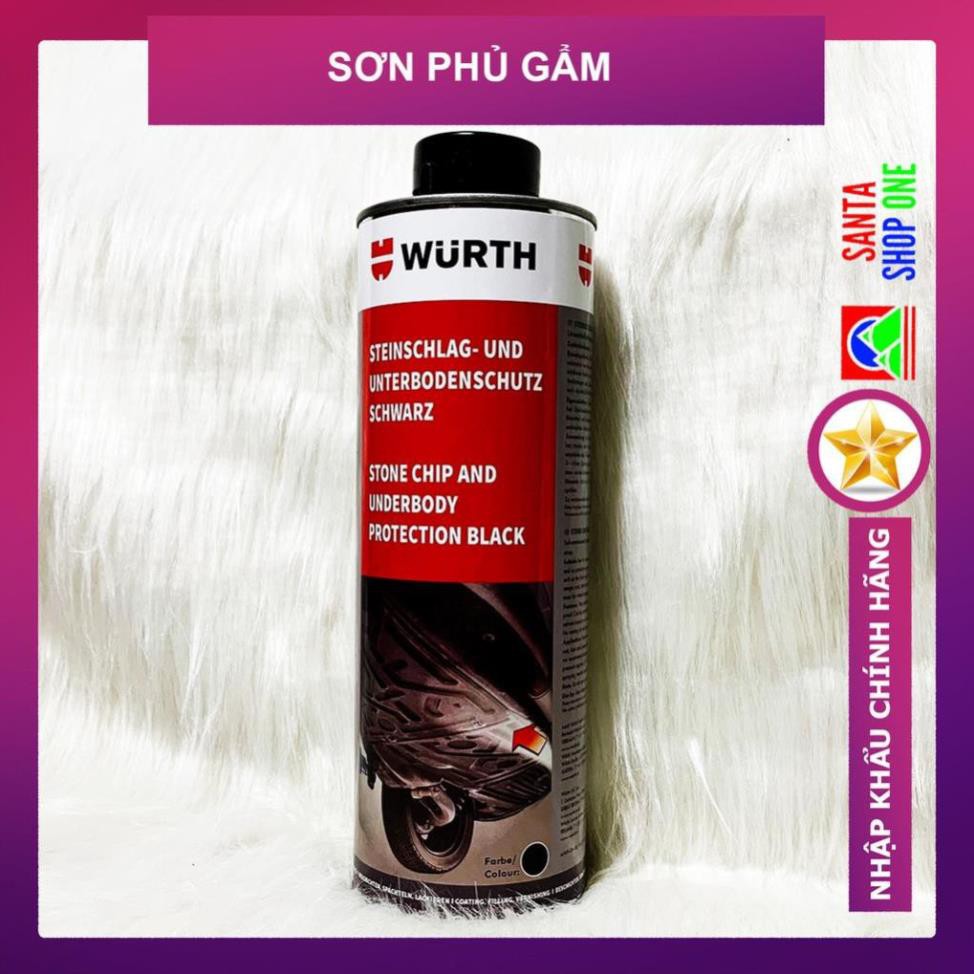 [GIẢM 10K] Sơn Phủ Gầm Chống Han Gỉ WURTH 1000ml - Công nghệ Đức - Hạn chế Tiếng Ồn, Đá Văng, Ngập Nước - Sky shop