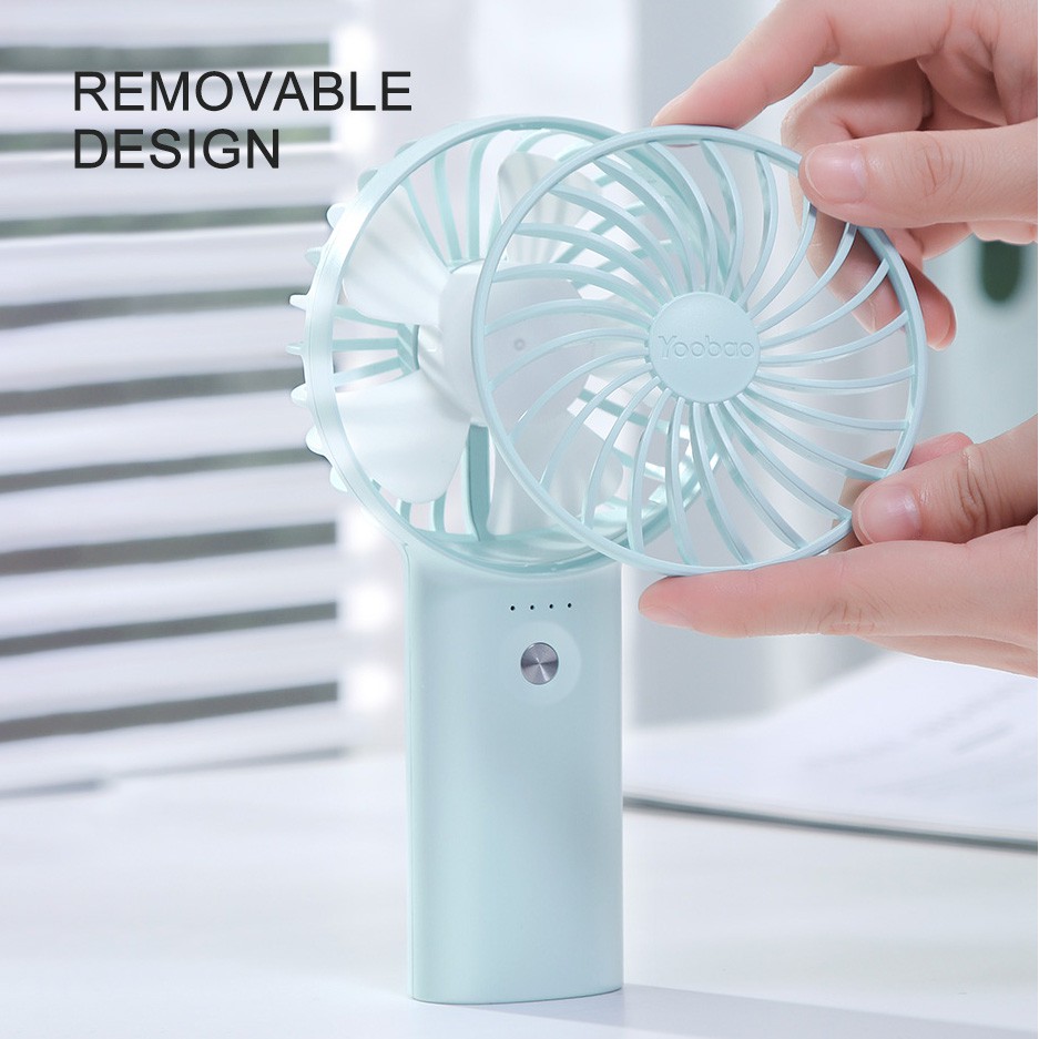 Quạt YOOBAO F3 cầm tay nhỏ gọn,quạt siêu mát sử dụng liên tục đến 16h,Sản phẩm bảo hành 12 tháng
