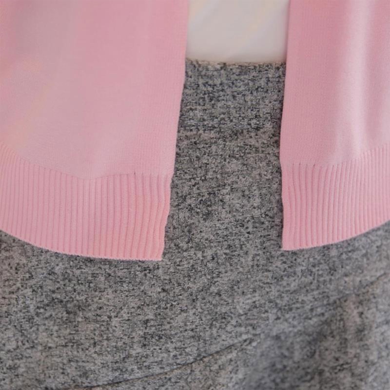 Áo Cardigan Tay Dài Dáng Rộng Màu Trơn Phong Cách Pháp Thời Trang Mùa Hè Cho Nữ