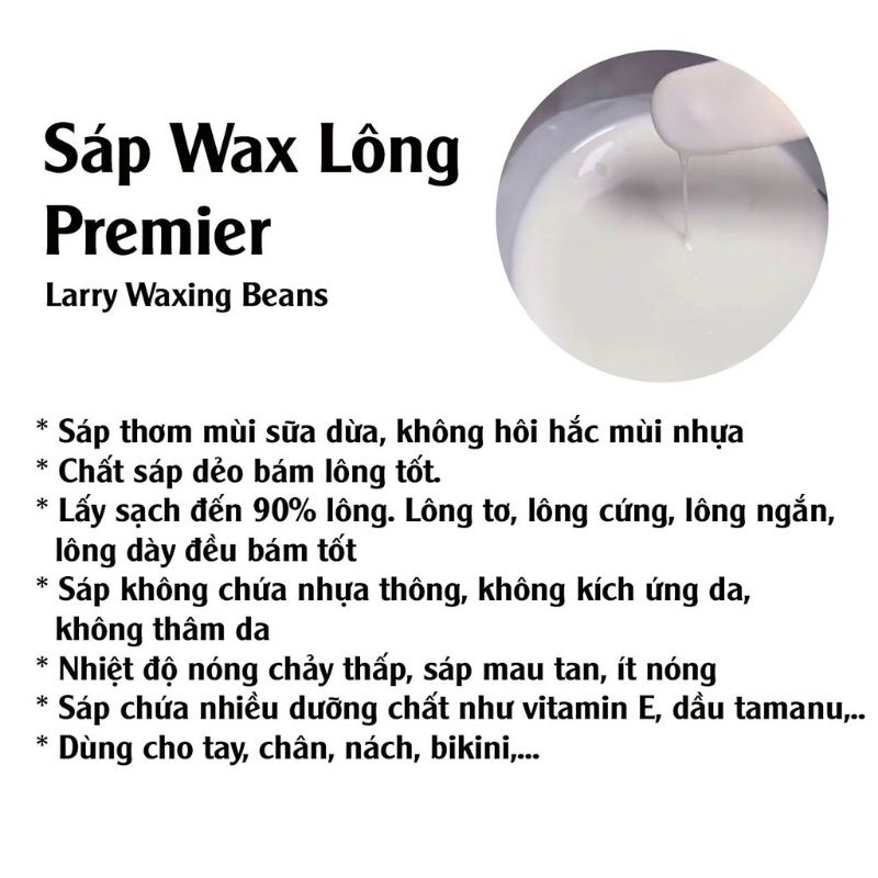 Sáp wax lông ,Triệt Lông Hương Dừa : thơm dịu ,không chất nhựa thông ,siêu bám lông - tặng 2 que gỗ