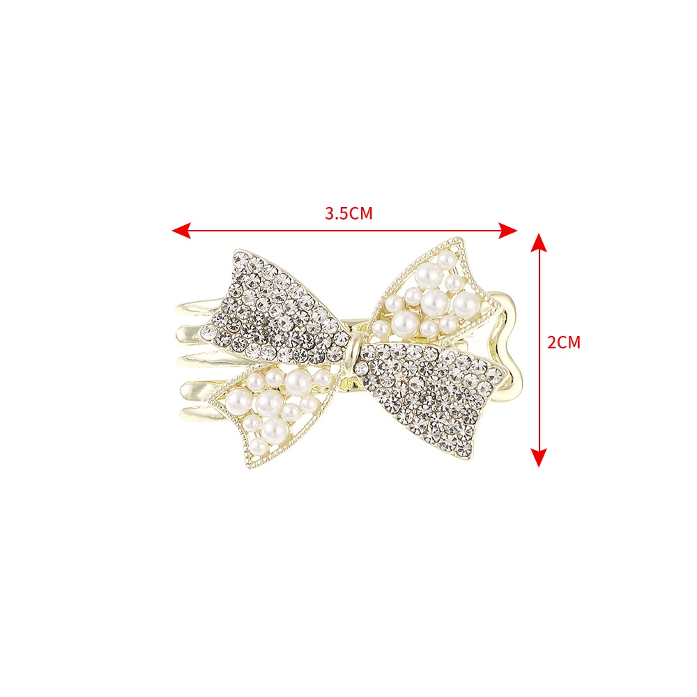 Kẹp tóc HAIMEIKANG hình bướm nhiều kiểu dáng đính ngọc trai nhân tạo thời trang hàn quốc