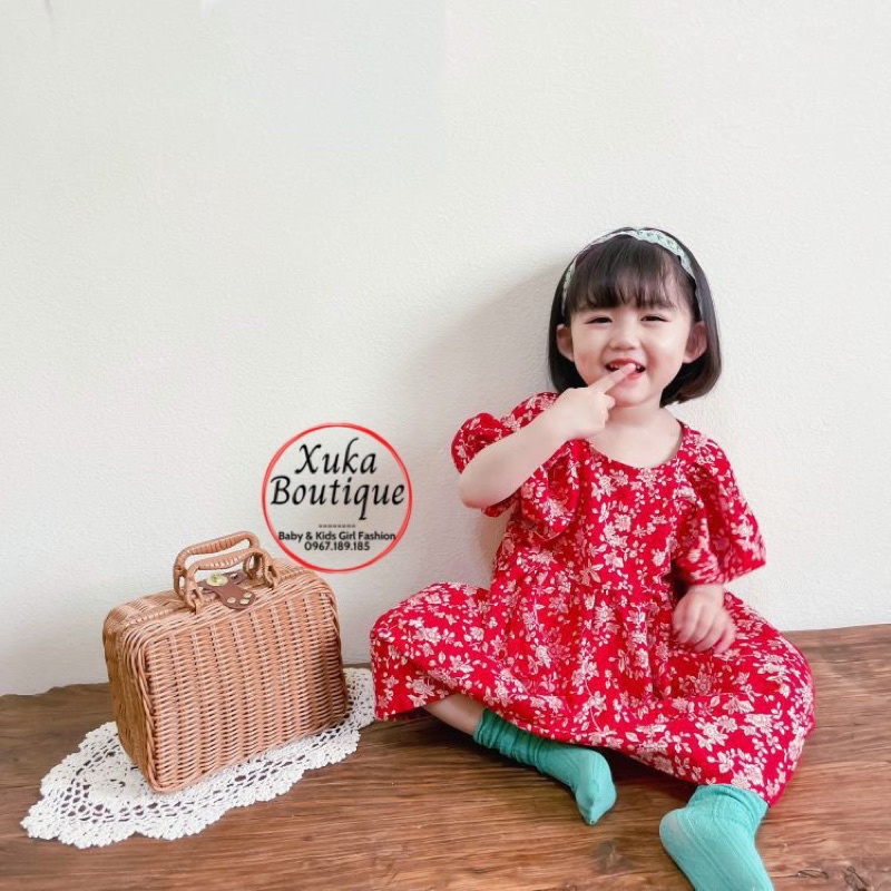 Váy Bé Gái Cộc tay Mùa hè Cho bé 1 - 7 tuổi QCCC đẹp xuất sắc Xuka Boutique