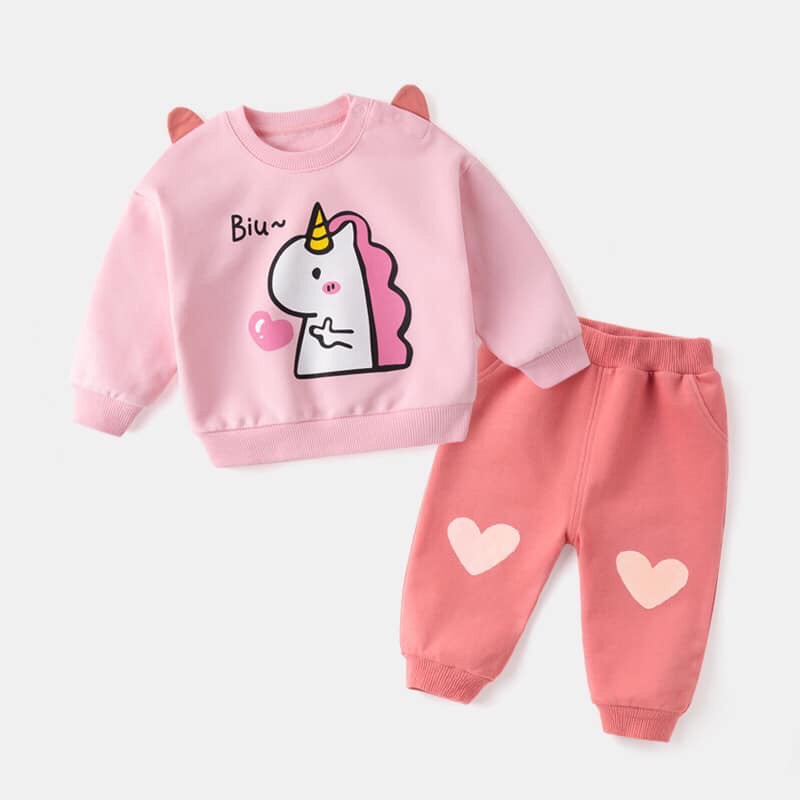 Bộ Thu Đông Cho Bé Trai Và Bé Gái Hình Thú Chất Liệu Nỉ Bông Từ 8 Đến 28 Kg Ken Store