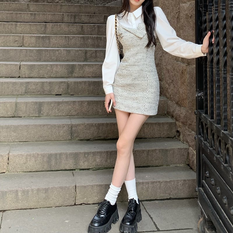 Váy tweed tiểu thư 2022