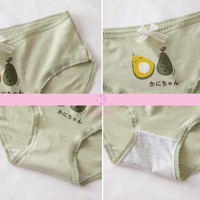 Quần lót nữ hình quả bơ dễ thương, quần lót cotton xuất Nhật Kazila QLH7 | BigBuy360 - bigbuy360.vn