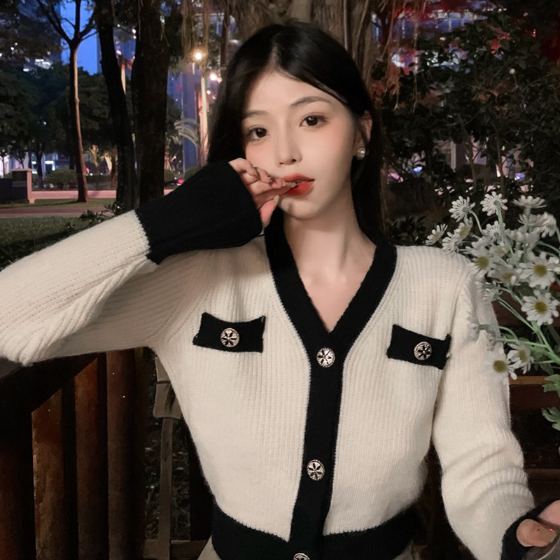 Áo Cardigan Tay Dài Thoáng Khí Phong Cách Hàn Quốc Thời Trang Cho Nữ
