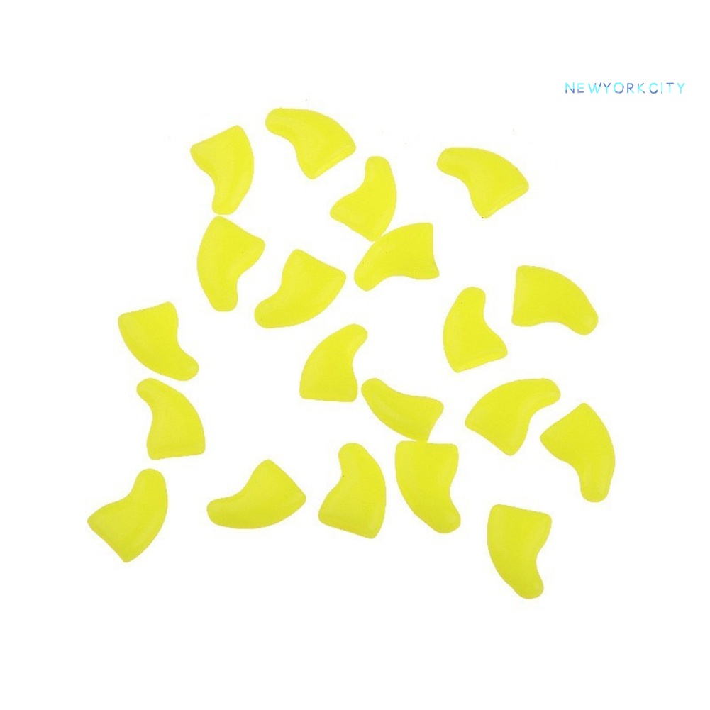 Set 20 Móng Vuốt Mèo Bằng Nhựa Mềm Nhiều Màu Kèm Keo Dán