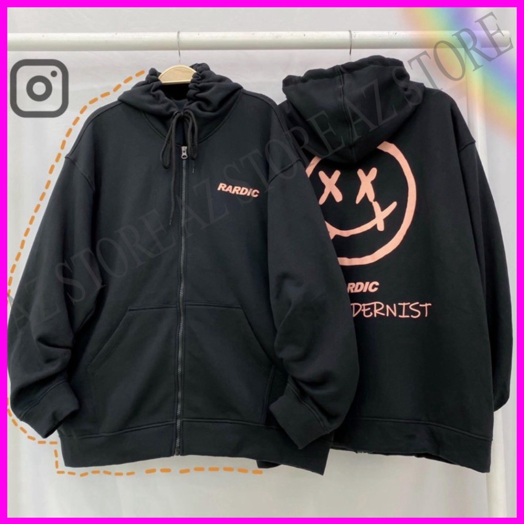 (Mới Ra Lò) Áo khoác hoodie nỉ dây kéo form rộng SARANG Ulzzang (ẢNH THẬT)