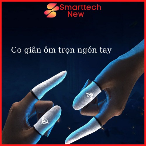 Găng tay chơi game Shezi, Memo sợi bạc thủy tinh cao cấp 2 ngón, Bao tay chơi game chống mồ hôi ngón tay hiệu quả Hộp KL