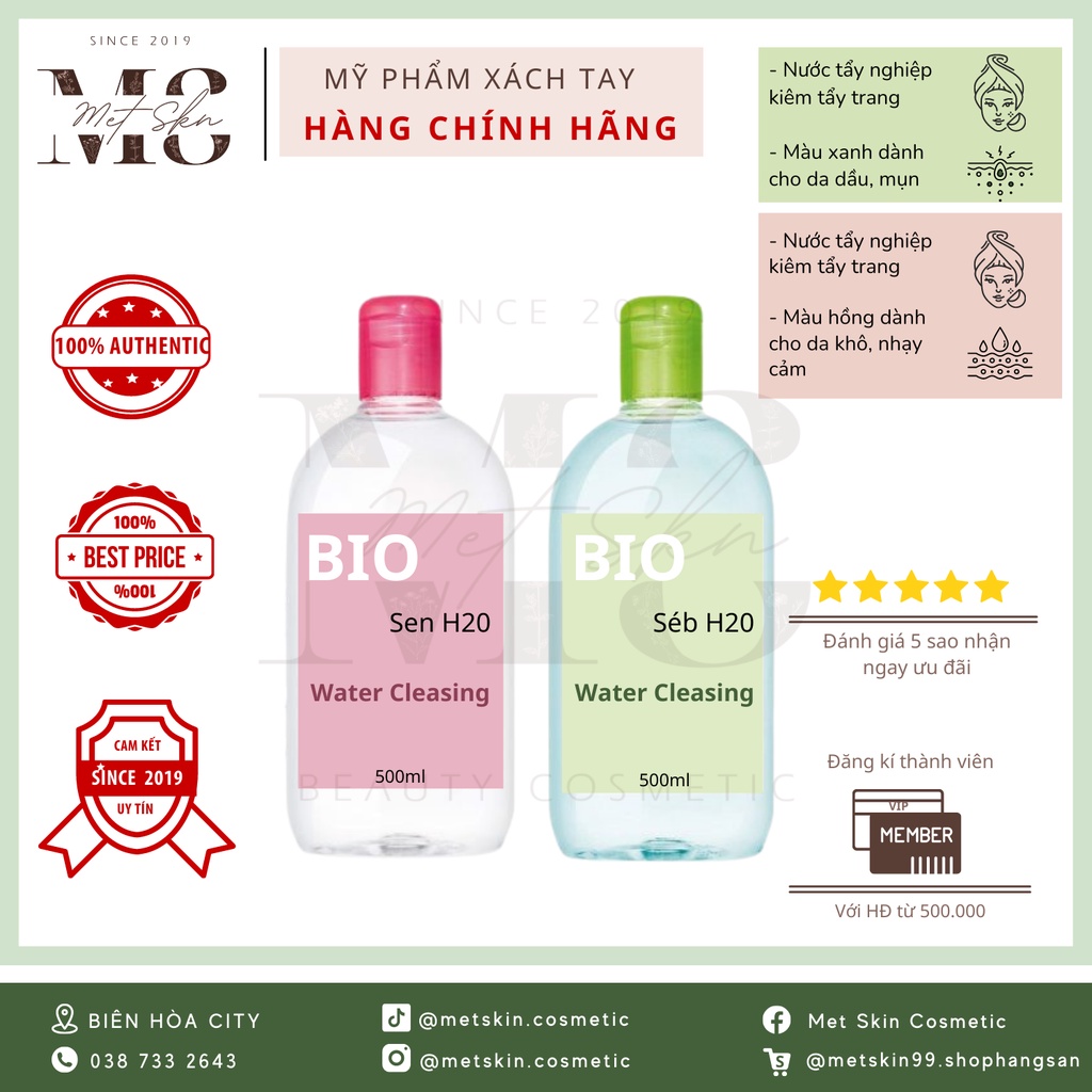 Nước tẩy trang dịu nhẹ sạch sâu ( 500ml ) | BigBuy360 - bigbuy360.vn