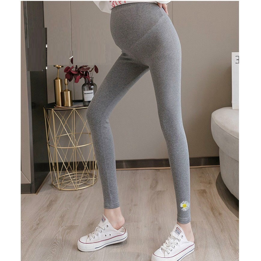 Quần legging bầu có chun rút mềm mại cho bà bầu (dưới 65kg)