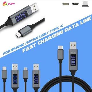 Dây cáp sạc nhanh 3.1A có màn hình LED hiển thị dòng điện cho Android/Type-C