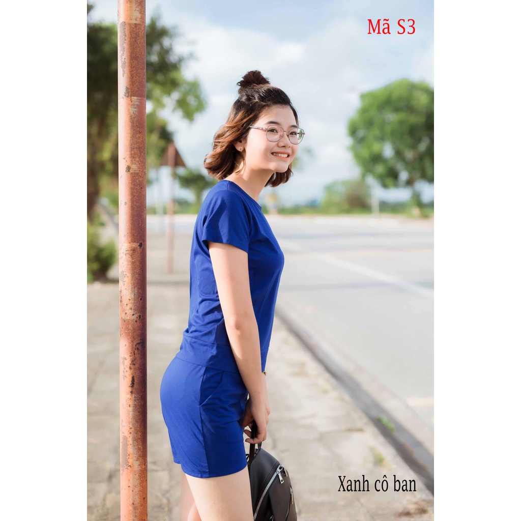 Bộ Đùi Nữ HOT TREND Mặc Đi Chơi, Đi Tập Thể Thao Chất Liệu Cotton Dày Dặn Mềm Mát Từ 36 - 66kg Nhiều Màu