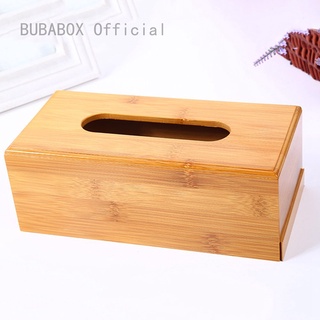 Hộp đựng khăn giấy đế gỗ để bàn tiện dụng