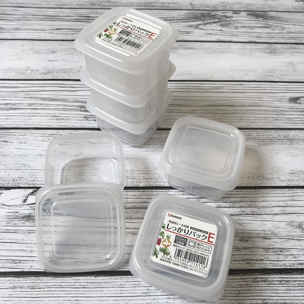 Hộp trữ đông bảo quản đồ ăn dặm có nắp mini đựng linh kiện điện tử Nhật Bản