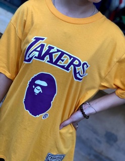 Áo phông Bape x Lakers