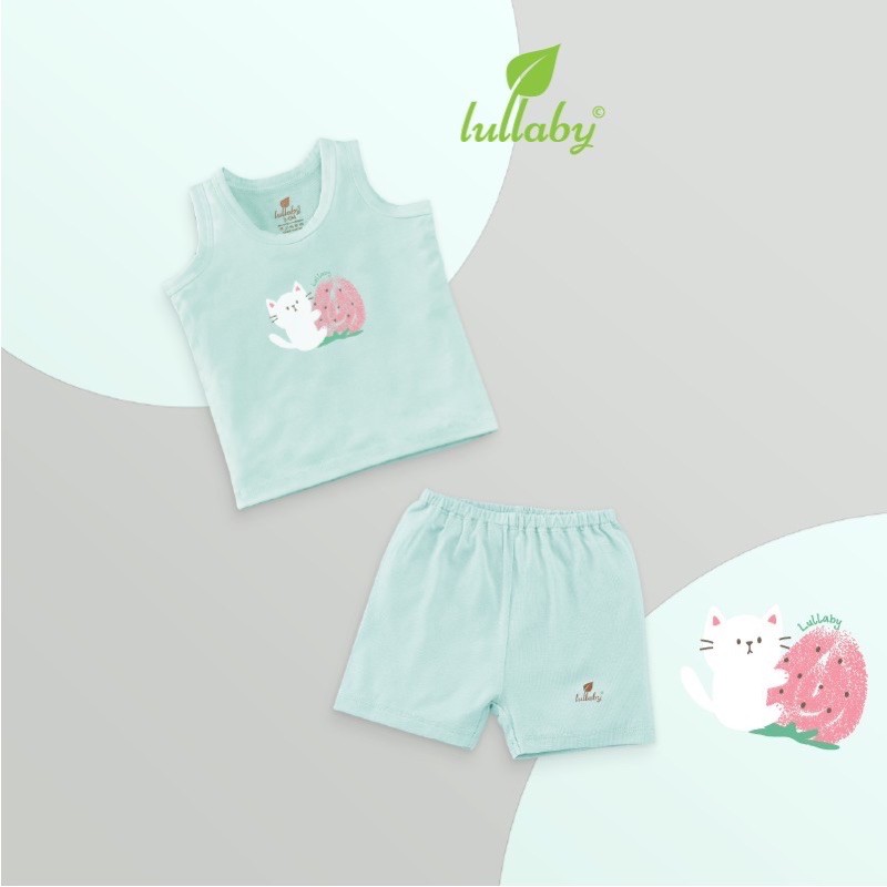Lullaby - Bộ quần áo ba lỗ Bé Trai Bé Gái NH653P size 6M-4Y