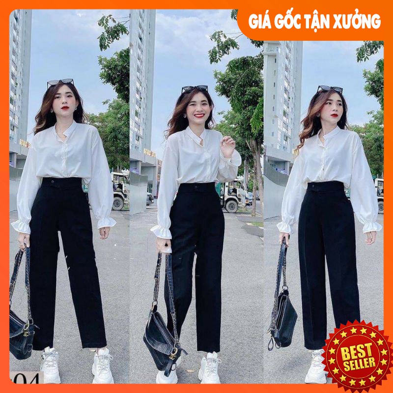 Quần baggy ống đứng học sinh