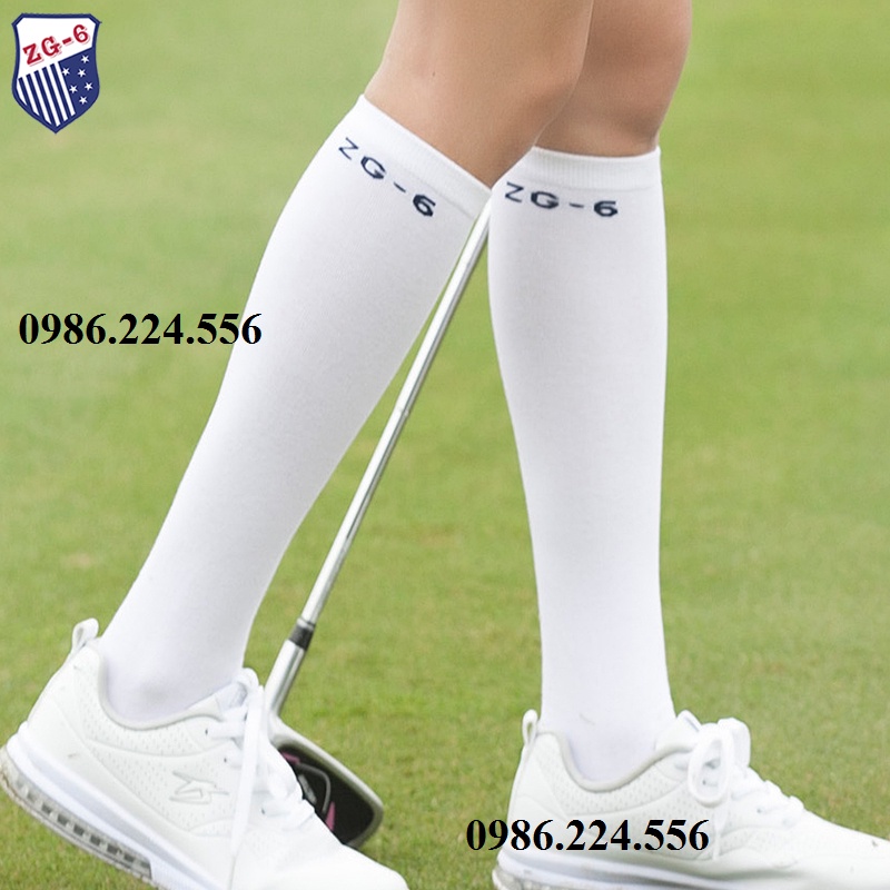 Tất thể thao golf nữ thiết kết thoáng khí êm chân khử mùi ZG - 6 cao cấp TG018