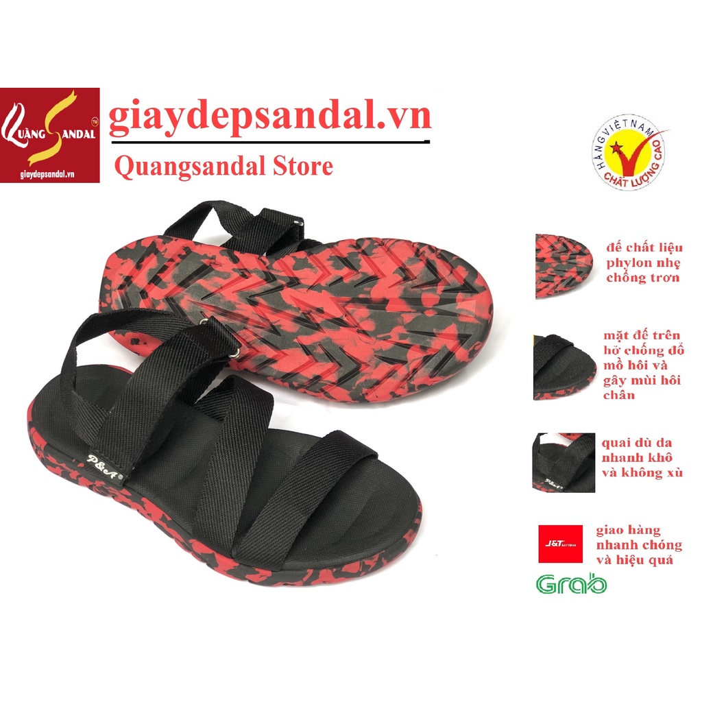 Giày sandal PA nam smileder S3 màu lính đỏ chống thấm nước- êm chân - trọng lượng cực nhẹ và đảm bảo độ bền