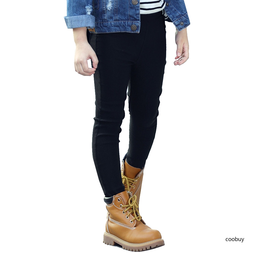 Quần dài leggin màu trơn năng động dành cho bé gái