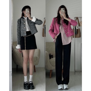 K7788 Áo khoác tweed nhiều màu hàng QC AUDREY