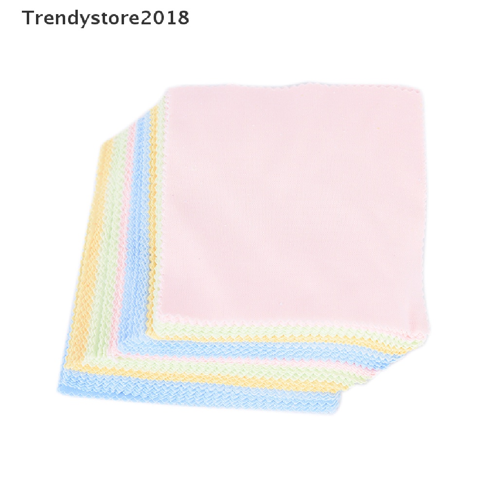 Bộ 10 khăn lau ống kính máy ảnh/điện thoại bằng sợi microfiber thời trang 2018