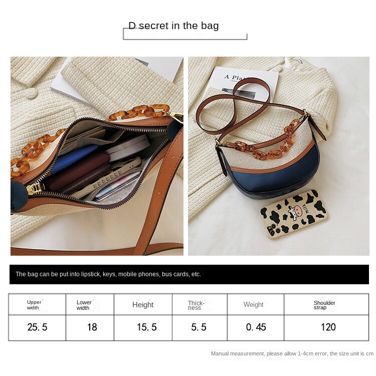 Túi Đeo Vai Envirosax Bằng Acrylic Phối Dây Xích Thời Trang Mùa Hè Hàn Quốc 2022 CYR644