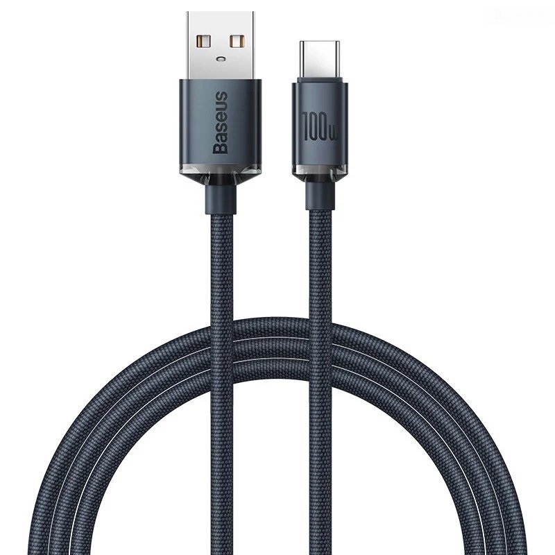 Cáp sạc nhanh 100W USB to Type-C Baseus Crystal Shine Series Fast Charging