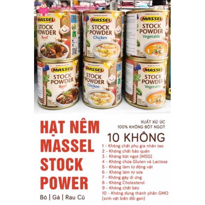 Hạt Nêm MASSEL 168g