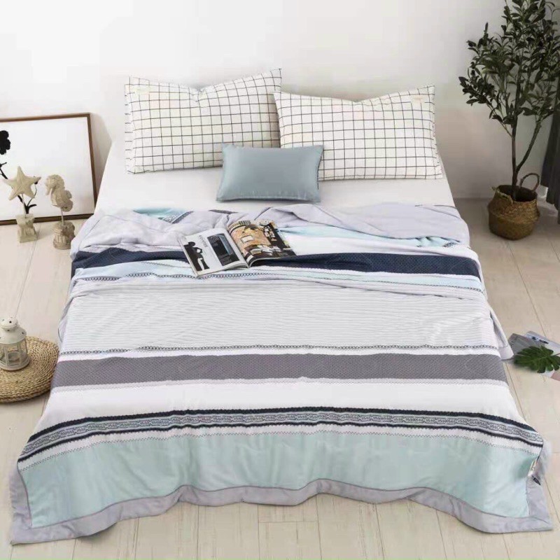 Chăn Hè Mát Lạnh Cotton Lụa, Chăn tencel Lạnh