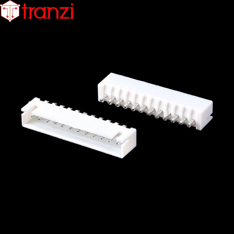 Giắc cắm header 2.54mm XH2.54 12P chân cắm thẳng trắng - túi 10 cái