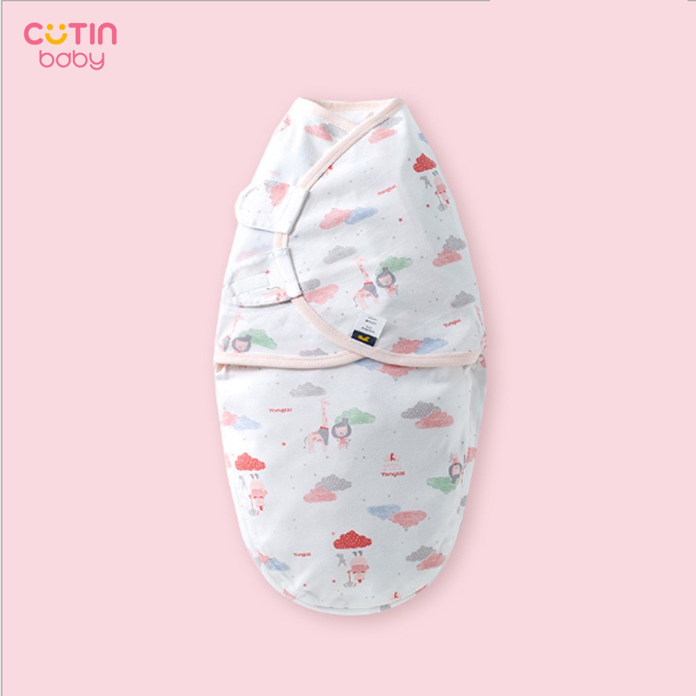 Ủ kén cho bé sơ sinh SWADDLEME Cotton co giãn cao cấp [Giúp Bé Ngủ Ngon Sâu Giấc Không Giật Mình]