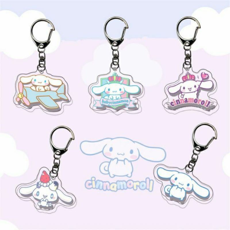 Móc khóa Acrylic Cinnamoroll Đủ Kiểu Dáng