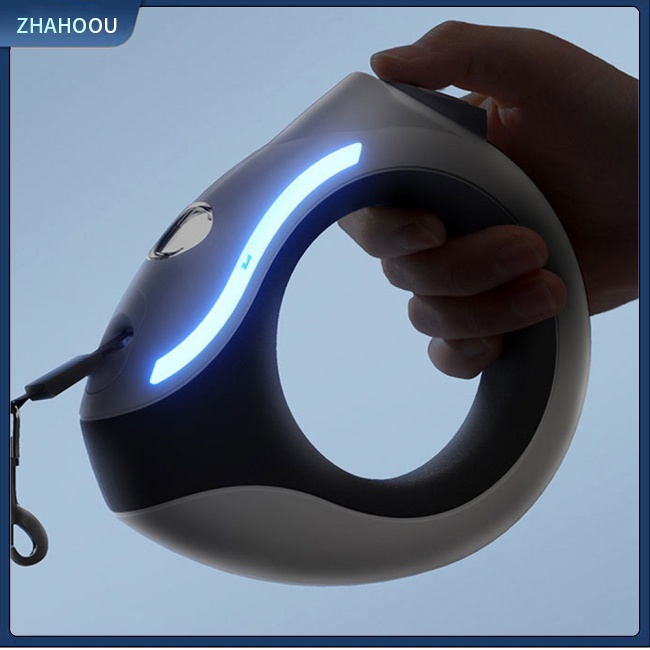 ☃Nhà☃ Dây Dắt Thú Cưng Đi Dạo Có Đèn Sạc Loại c Tự Động Thu Gọn Tiện Dụng