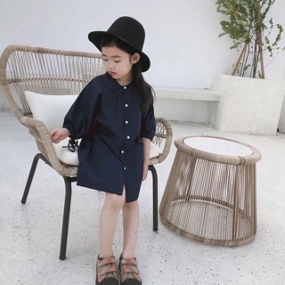 Đầm sơmi cánh dơi cho bé style hàn quốc